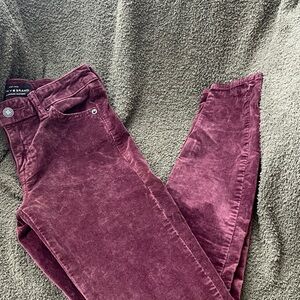 Lucky Brand Wine-Colored Skinny Jeans